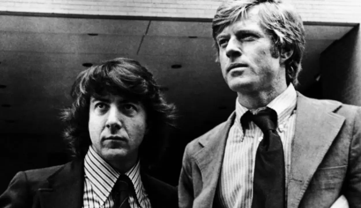 Dustin Hoffman och Robert Redford i en scen från en av deras filmer.