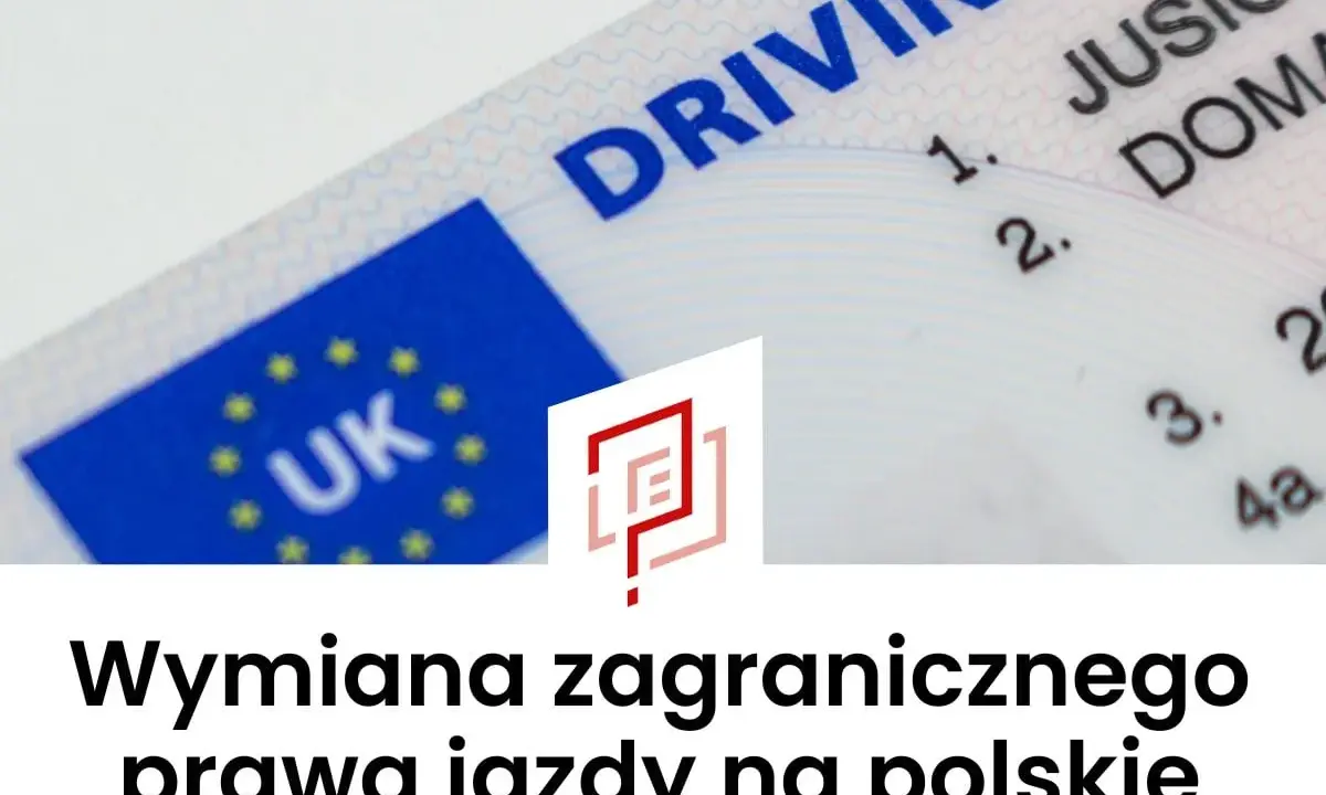 Wykaz praw jazdy honorowanych w Polsce: brytyjskie prawo jazdy z UE i polskie prawo jazdy.