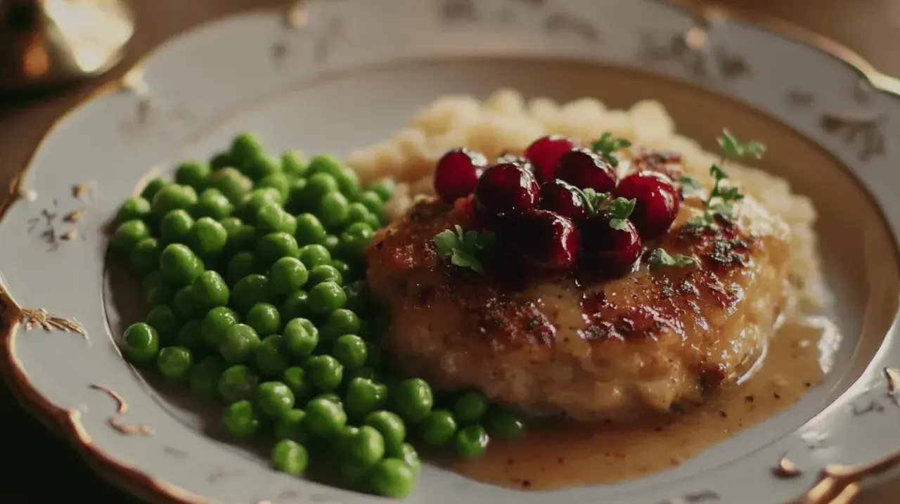 En klassisk Wallenbergare med lingon, ärtor och potatispuré. Ett utsökt recept för en fin middag.