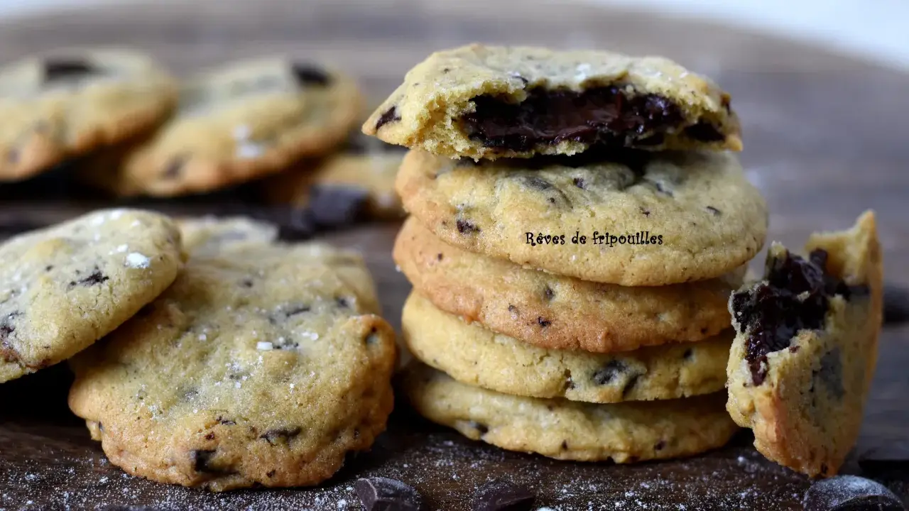 Un cookie cœur fondant aux pépites de chocolat, une gourmandise irrésistible.