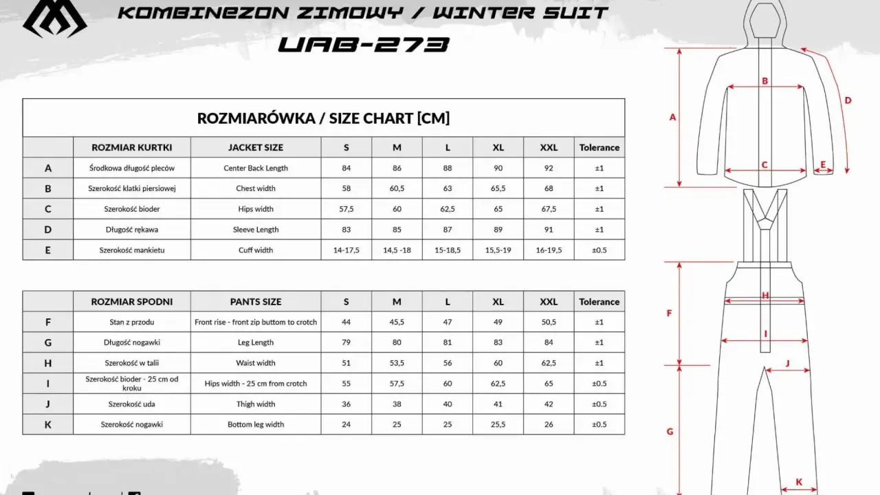 Jak mierzyć kombinezon? Kluczowy wymiar, by leżał perfekcyjnie.