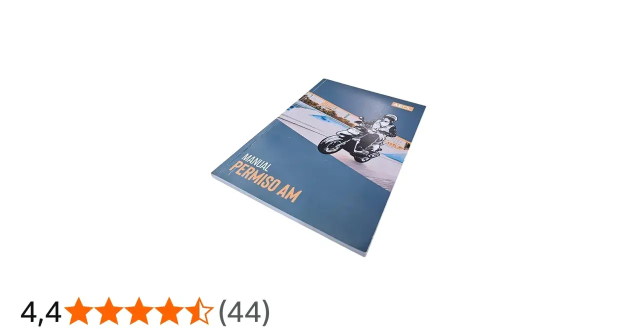 Manual para obtener el carnet de ciclomotor Permiso AM, con imagen de un ciclomotor en portada.
