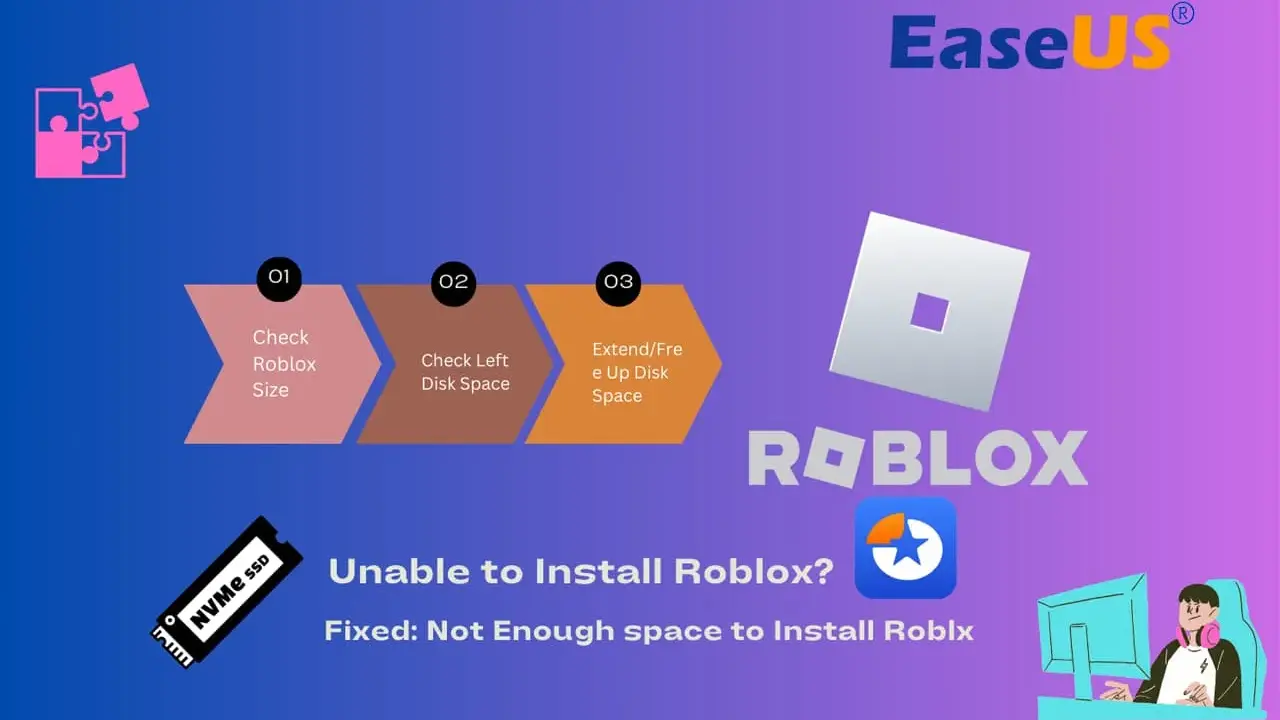 Jak pobrać Roblox na komputer? Sprawdź rozmiar gry, wolne miejsce na dysku i zwolnij przestrzeń, by zainstalować Roblox.