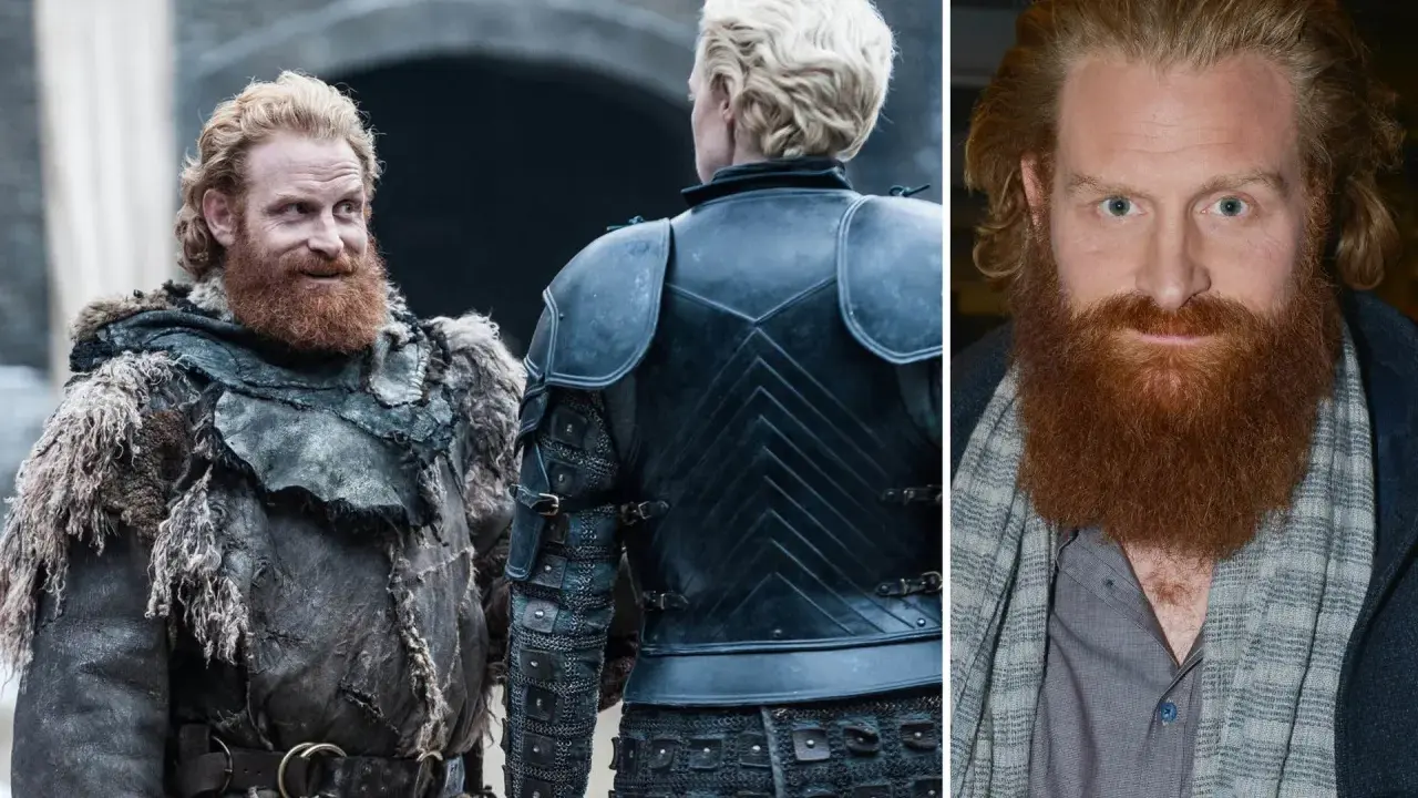 Kristofer Hivju i rollen som Tormund Giantsbane i filmer och tv-program. Hans karaktär är känd för sitt röda skägg och sin tuffa attityd.