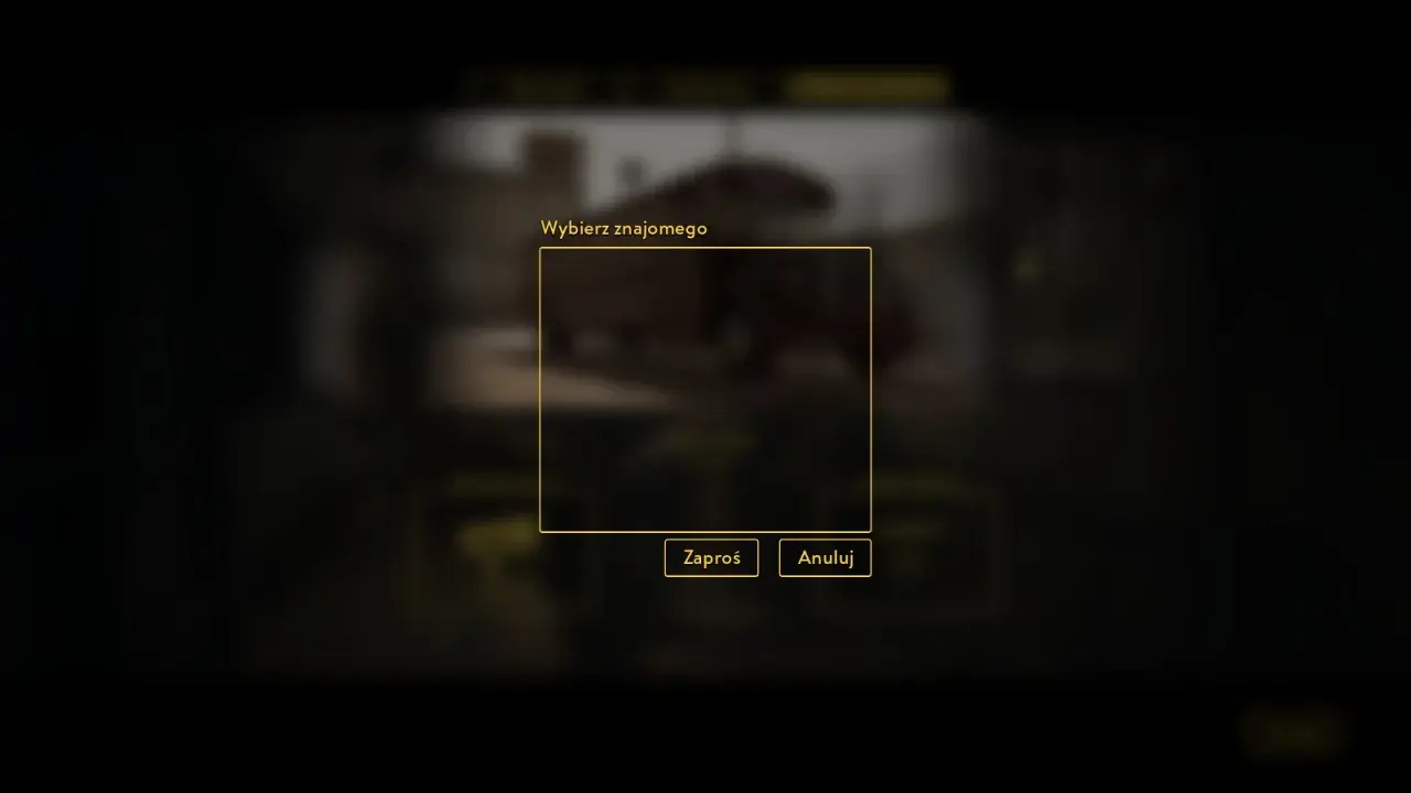 Okno gry "A Way Out" z opcją wyboru znajomego do wspólnej gry.