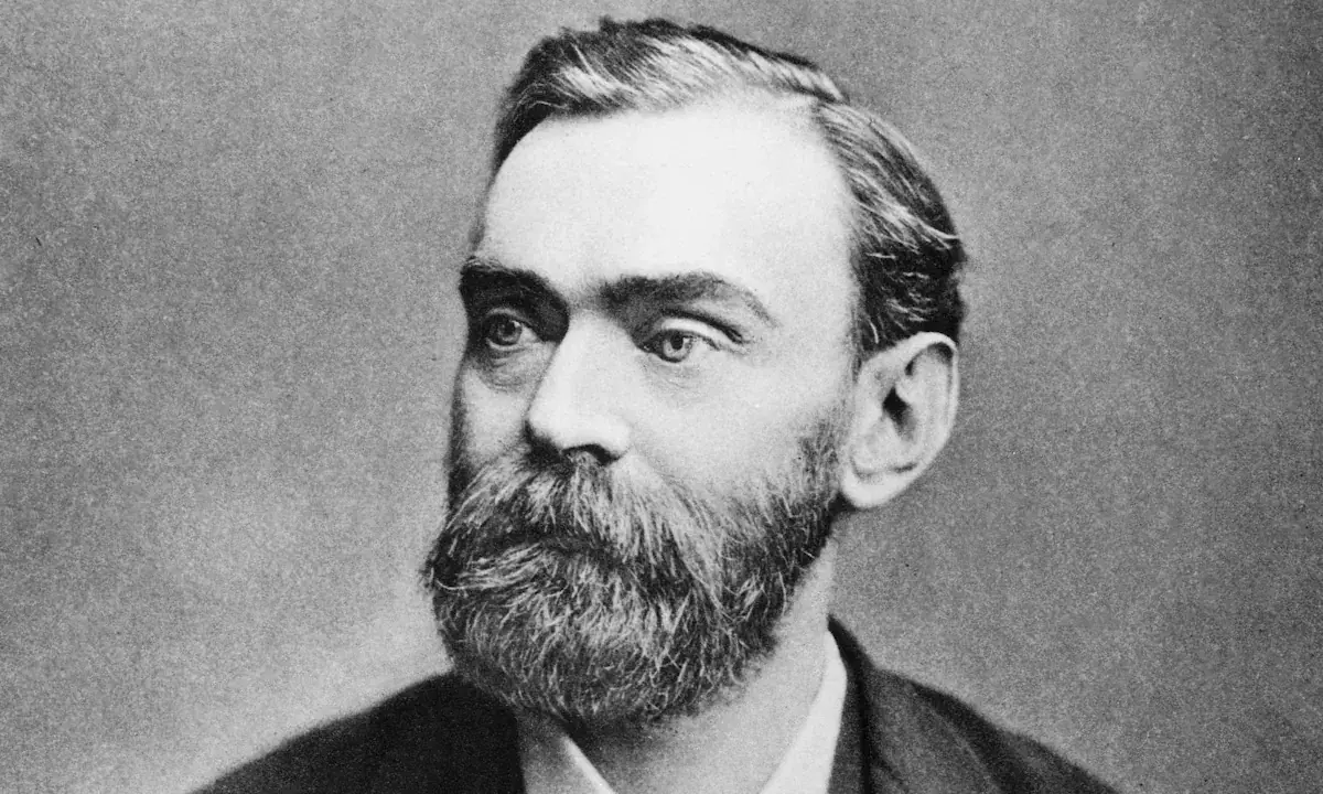 Porträtt av Alfred Nobel, svensk uppfinnare och kemist. Visste du alfred nobel fakta om hans uppfinningar?
