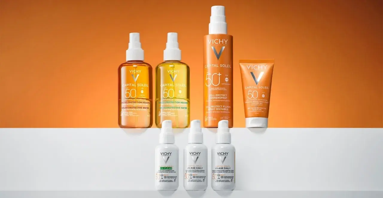 Gamme Vichy Capital Soleil : protection solaire SPF 50 pour une peau protégée du capital soleil. Des sprays et crèmes pour tous types de peau.