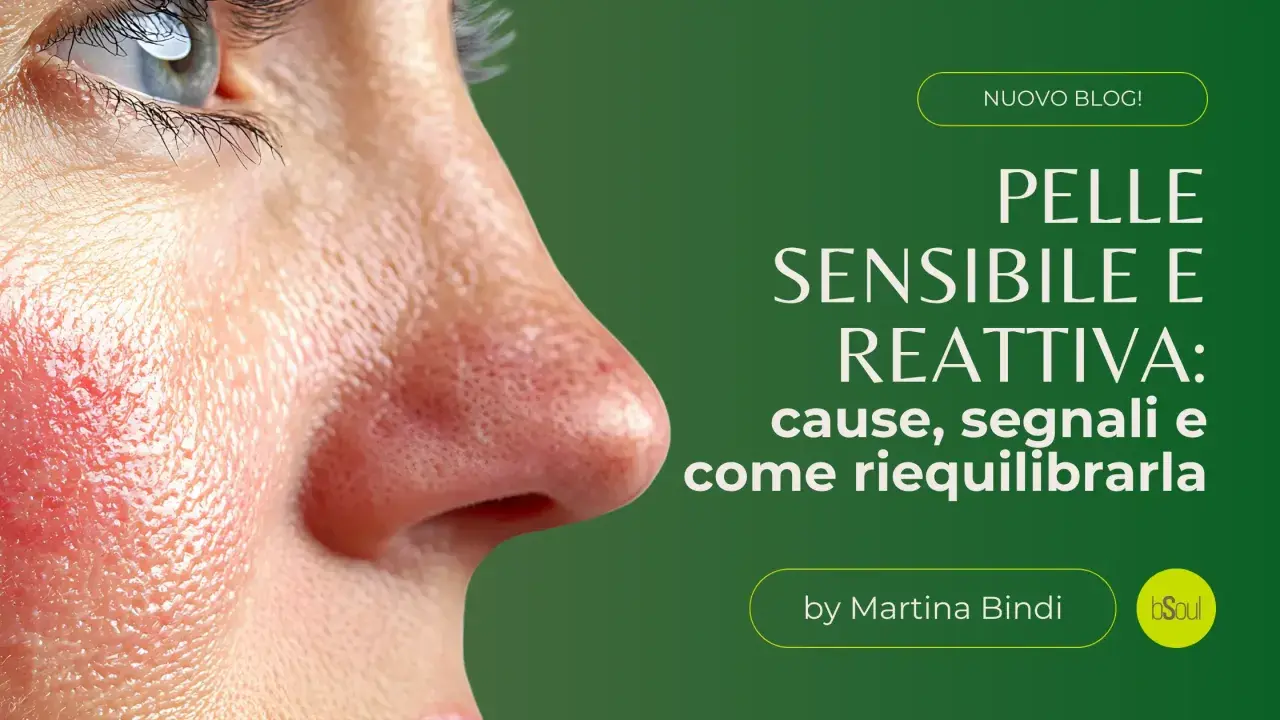 Primo piano di un volto con arrossamento su una guancia, evidenziando la pelle sensibile. La pelle è l'organo più esteso, e questo blog ne parla.