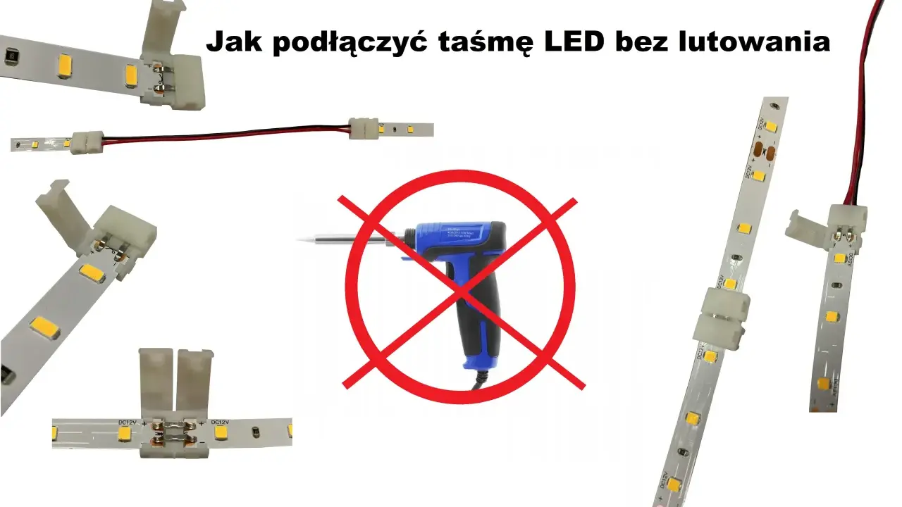 Proste podłączenie taśmy LED 230V bez lutowania. Zobacz, jak łatwo połączyć paski LED za pomocą klipsów.