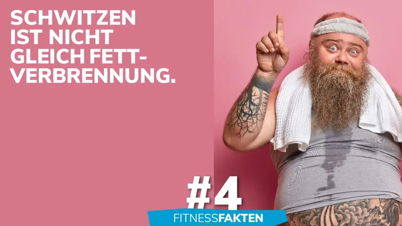 Ein Mann mit Bart und Turban zeigt auf den Finger. Er schwitzt, aber das bedeutet nicht, dass er Kalorien verbrennt. #Fitnessfakten