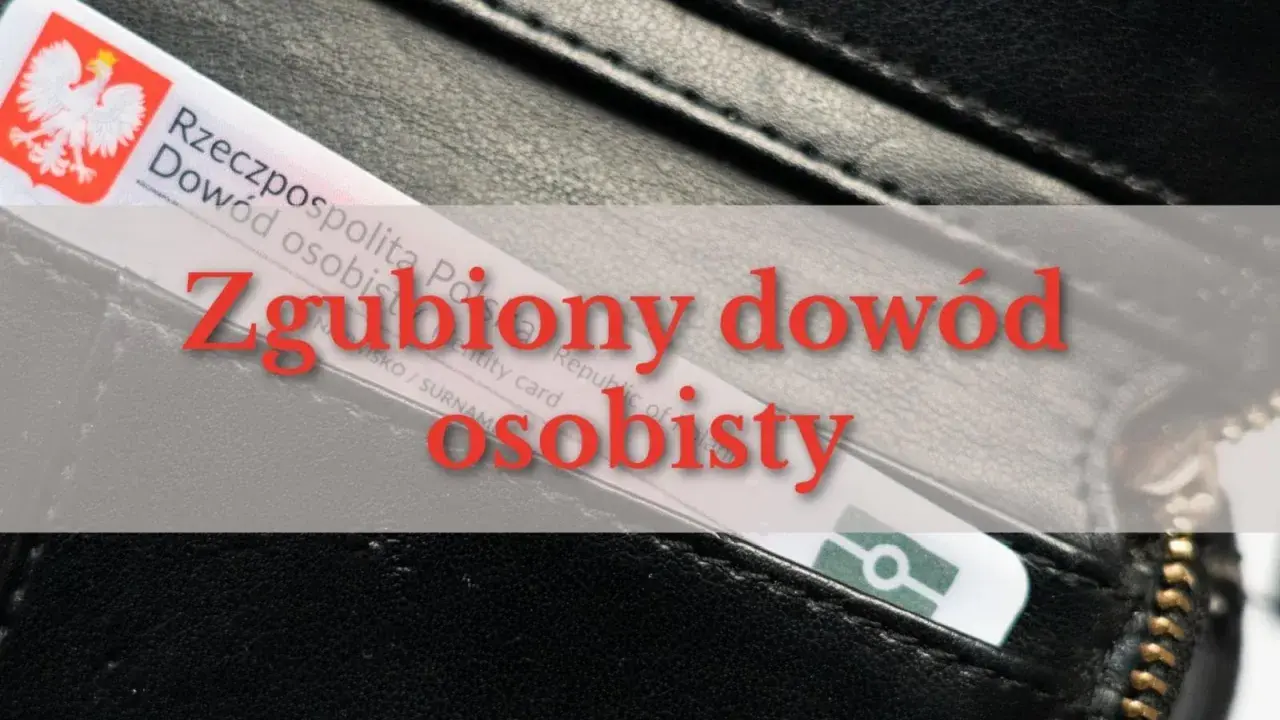 Fragment polskiego dowodu osobistego w czarnym portfelu.