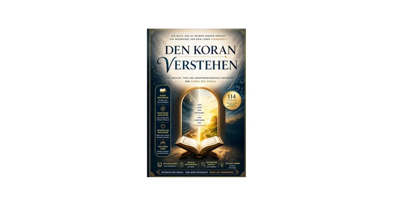 Ein Buch, das den Koran versteht und erklärt. Es bietet klare Erklärungen, praktische Anleitungen und spirituelles Wachstum, um die Botschaft des Korans zu leben und zur Veränderung zu werden.