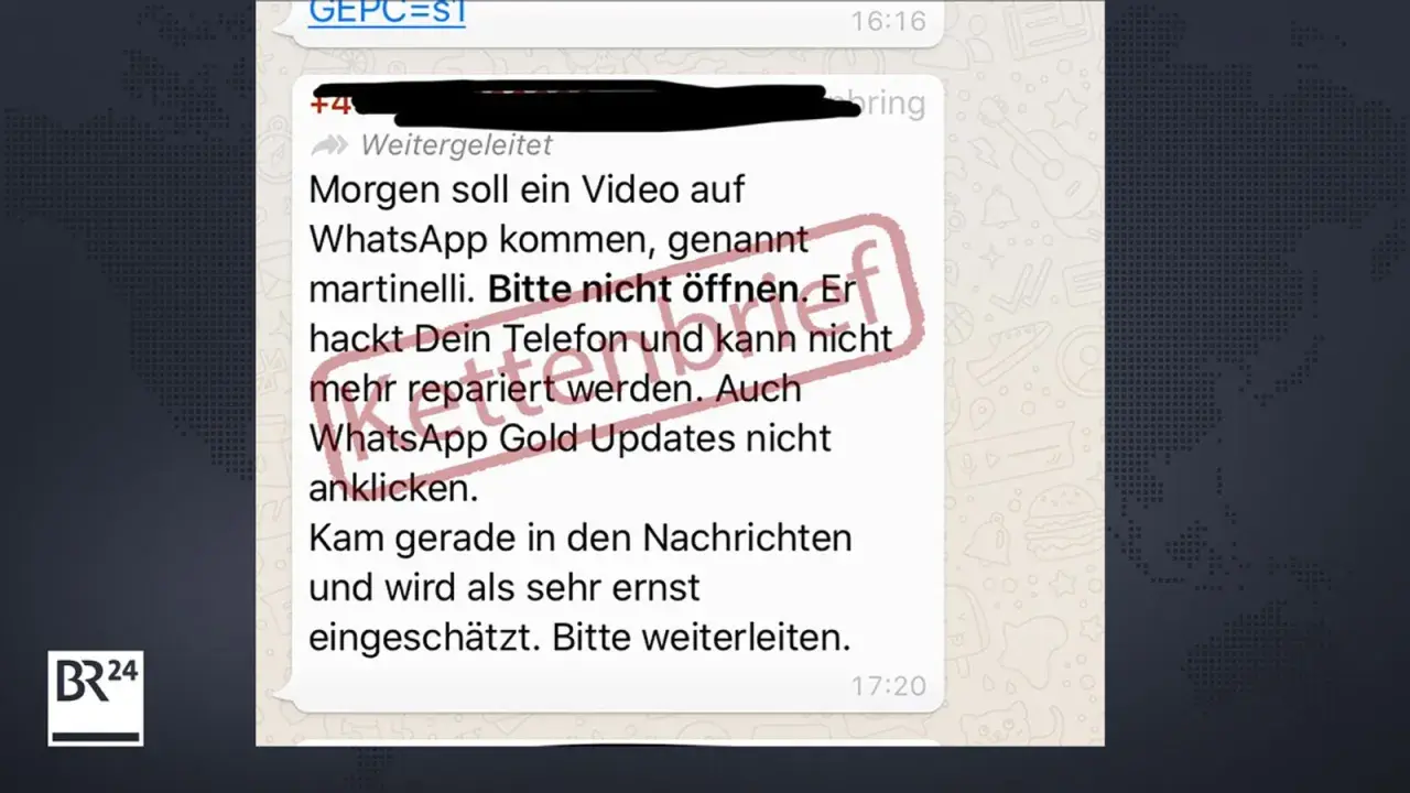 Vorsicht vor dieser **fake sms**! Sie warnt vor einem Video, das angeblich das Handy hackt. Nicht öffnen oder anklicken!