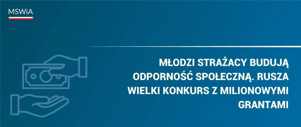 Młodzi strażacy budują odporność społeczną. Kolor granatowy znaczenie - symbolizuje zaufanie i stabilność. Rusza konkurs z grantami.