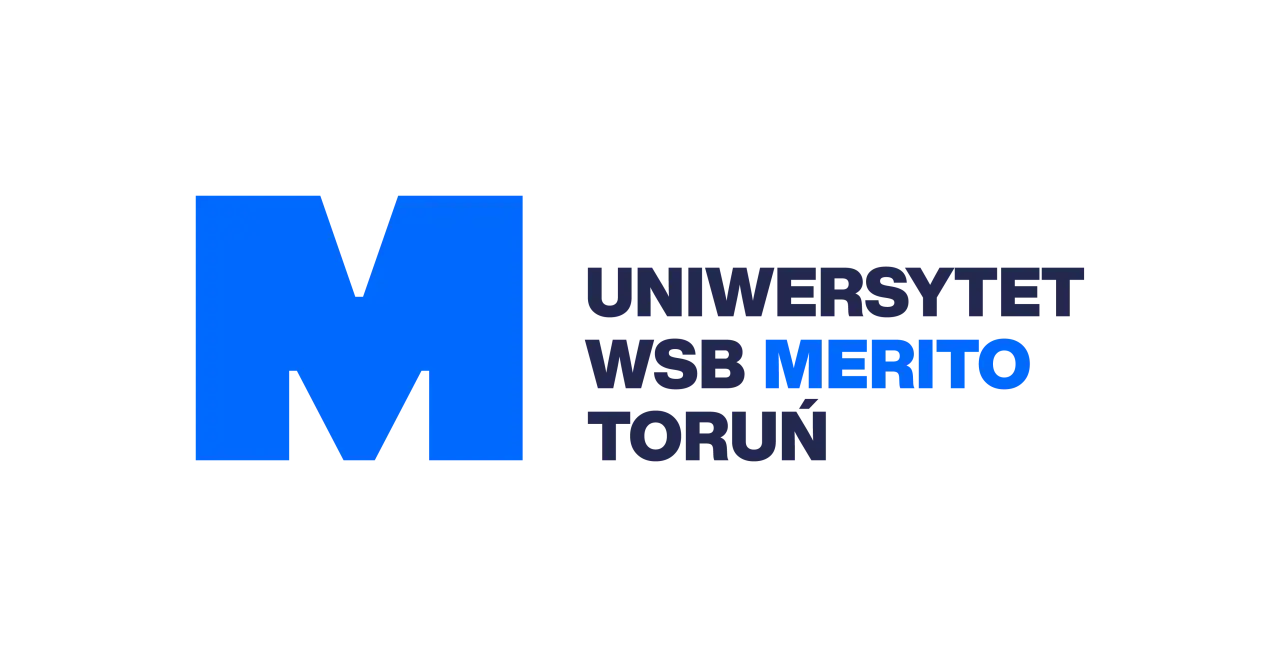 Logo Uniwersytetu WSB Merito Toruń.