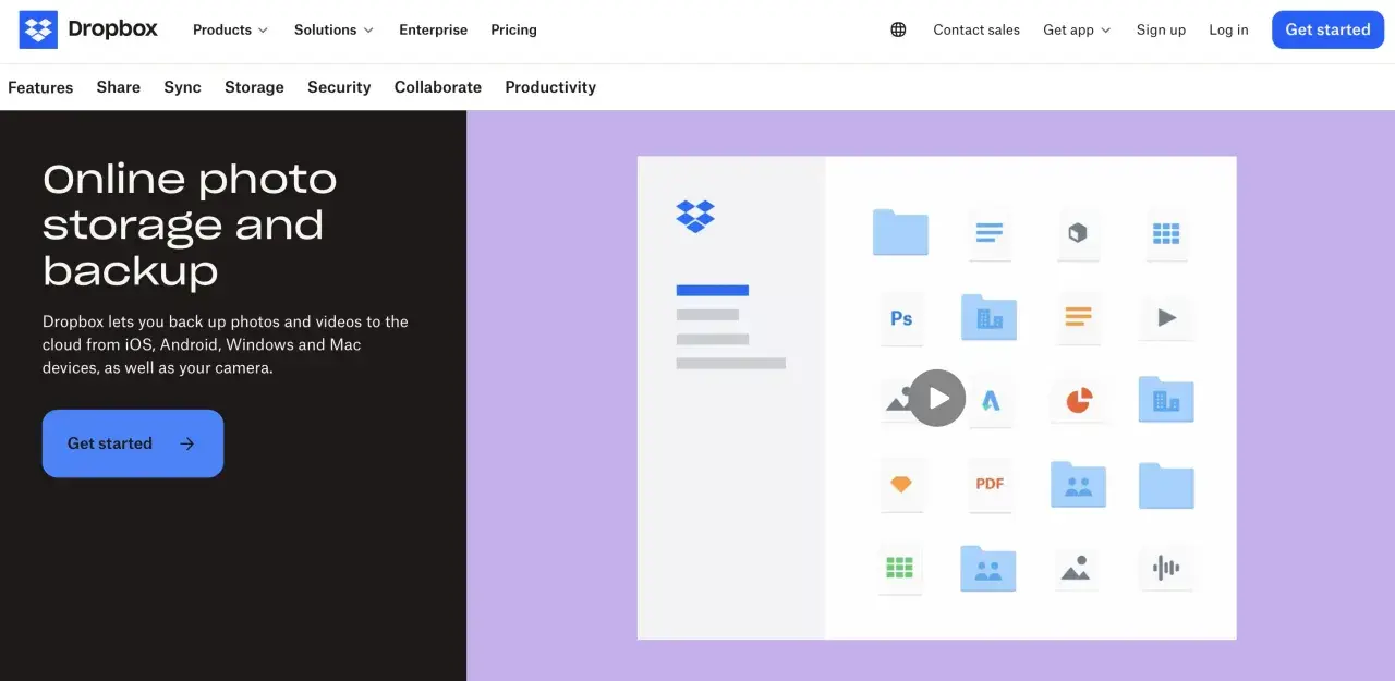 Dropbox: archivia foto online e video in cloud. Backup sicuro per tutti i tuoi dispositivi. Inizia subito!