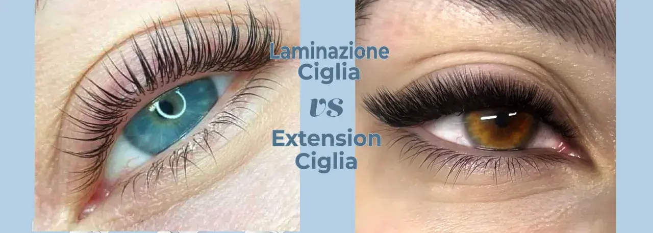 Occhi con ciglia laminate e ciglia extension. Scopri come allungare le ciglia in casa con questi trattamenti.