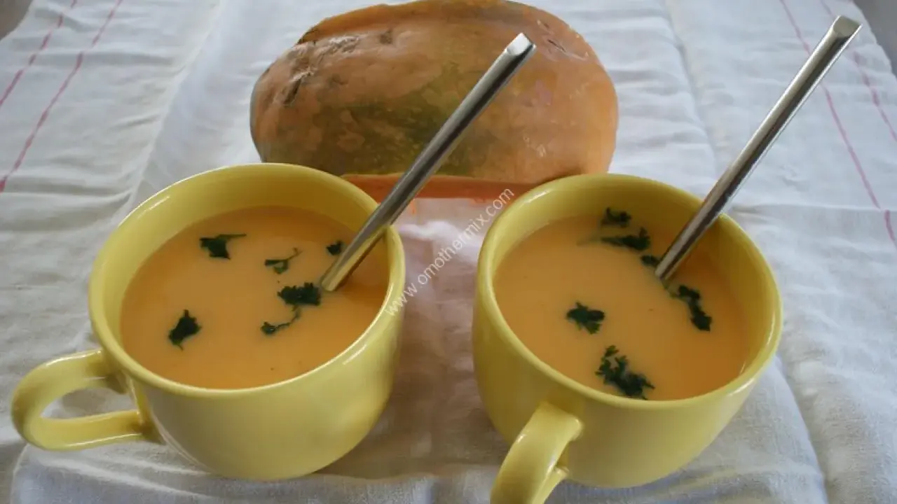 Votre soupe de potimarron Thermomix : facile, veloutée, sans éplucher