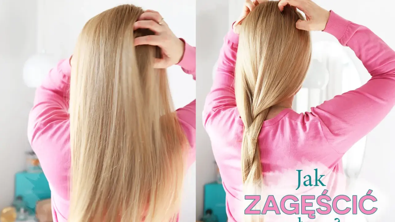 Dwie wersje fryzury: rozpuszczone blond włosy i warkocz. Poradnik: jak zagęścić włosy.
