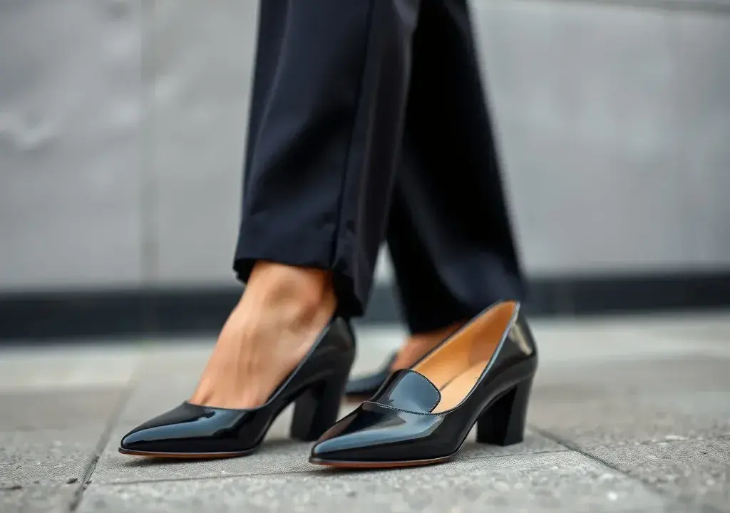 Buty do kombinezonu z szerokimi nogawkami: Klucz do idealnych proporcji