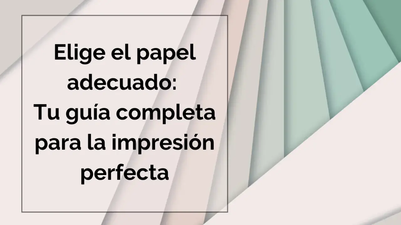 Elige el papel adecuado: Tu guía completa para la impresión perfecta. Descubre cómo el papel glossy puede realzar tus diseños.