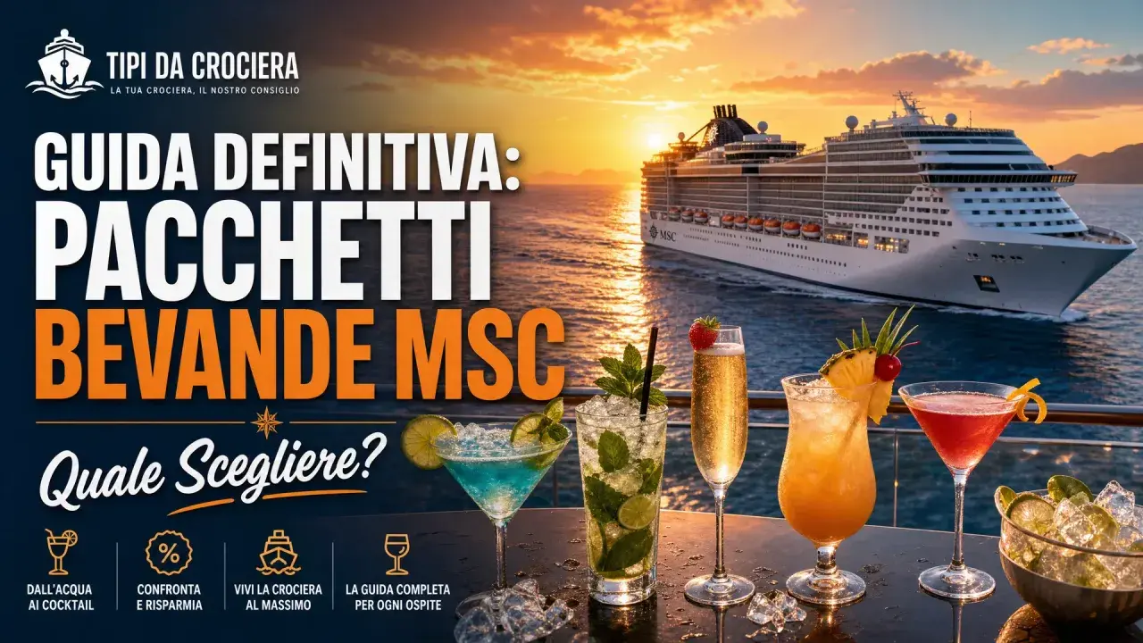 Guida ai pacchetti bevande MSC: scopri le opzioni per ogni ospite e confronta il costo bevande MSC per risparmiare.