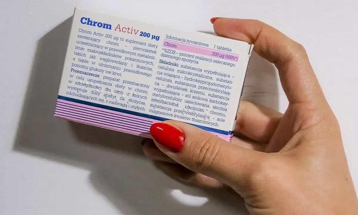 Chrom Activ 200 µg pomaga w metabolizmie makroskładników i utrzymaniu poziomu glukozy. Idealny dla osób z apetytem na słodycze.