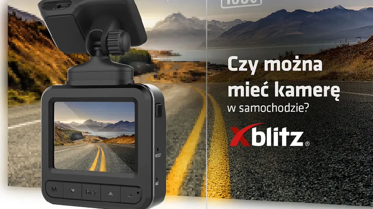 Nowoczesna wdr kamera samochodowa Xblitz nagrywa w Full HD 1080p. Zapewnij sobie bezpieczeństwo na drodze.
