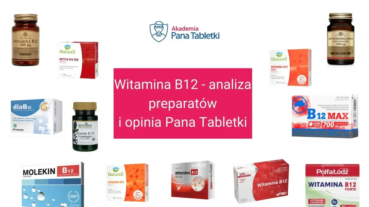 Analiza preparatów z witaminą B12, w tym tych polecanych dla osób stosujących metforminę. Jaka dawka B12 przy metforminie?