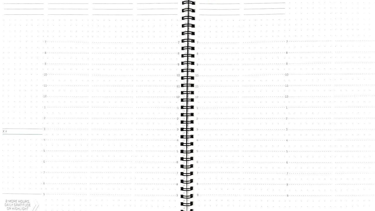 Un agenda hebdomadaire vierge, idéal pour organiser vos journées. La meilleure application agenda pour planifier vos priorités.