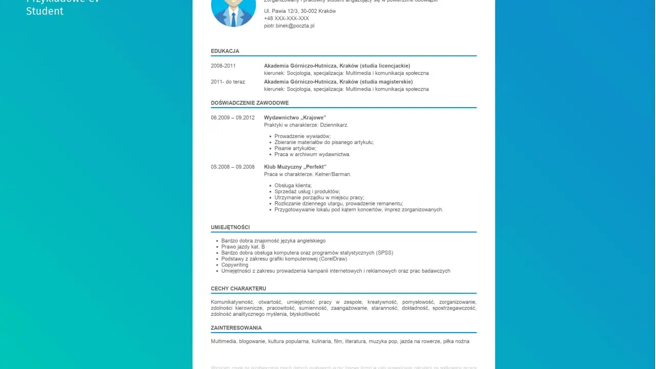 Pierwsze CV bez doświadczenia? Stwórz je i zdobądź pracę!