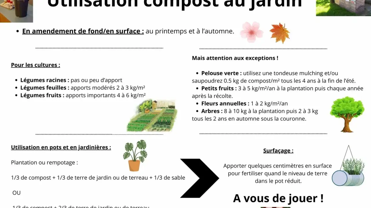 Guide pour savoir que mettre dans le compost : conseils pour amendement, cultures, pots et jardinières. Le compost nourrit le jardin.