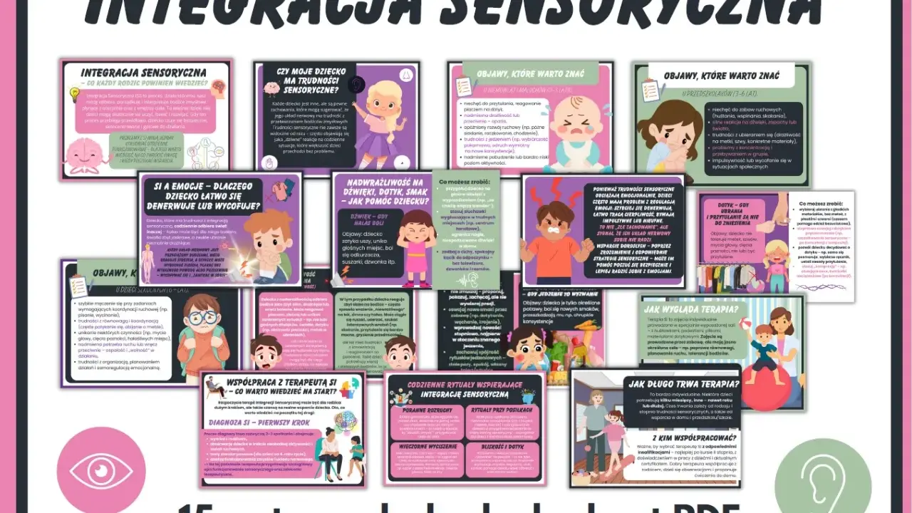 Integracja sensoryczna: jak rozpoznać trudności u dziecka, objawy, wsparcie terapeuty i codzienne rytuały. Terapia SI.