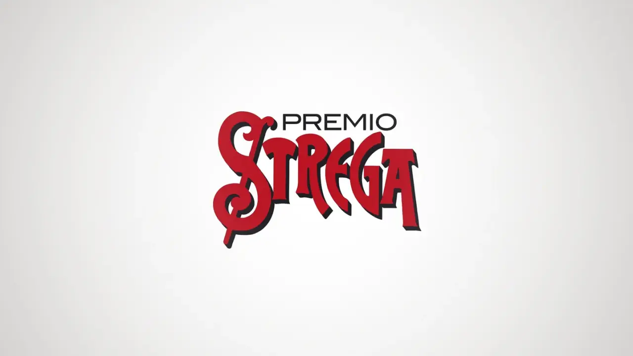 The words "PREMIO STREGA" in a stylized red font with a black outline on a white background.