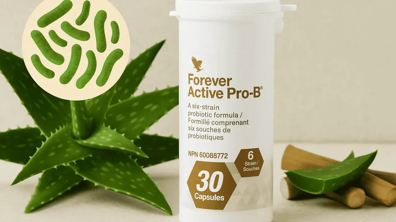 Forever Active Pro-B - probiotyk dla zdrowia jelit, z aloesem i bakteriami.