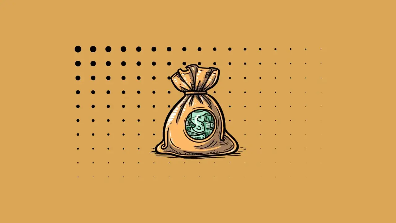 Bolsa de dinero con símbolo de dólar, ilustrando para que sirven los impuestos.