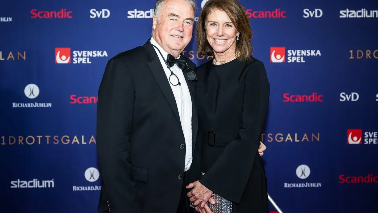 Helen Alfredsson och Kenta Nilsson på Idrottsgalan.