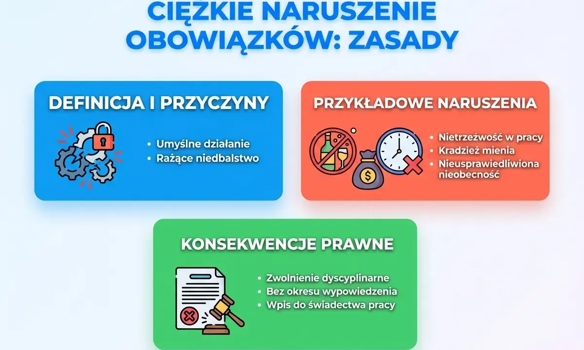 Zwolnienie dyscyplinarne krok po kroku: uniknij błędów, chroń firmę