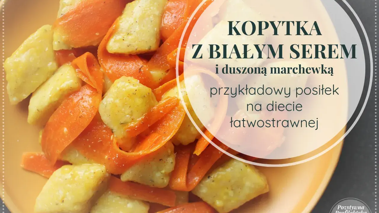 Kopytka z białym serem i marchewką – idealne na dietę lekkostrawną. Czy kopytka są lekkostrawne? Tak, zwłaszcza w takiej odsłonie!