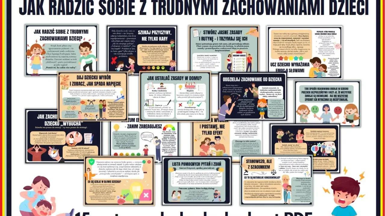 Dziecko 4 lata uczy się radzić sobie z trudnymi zachowaniami, wyrażać emocje i ustalać zasady.