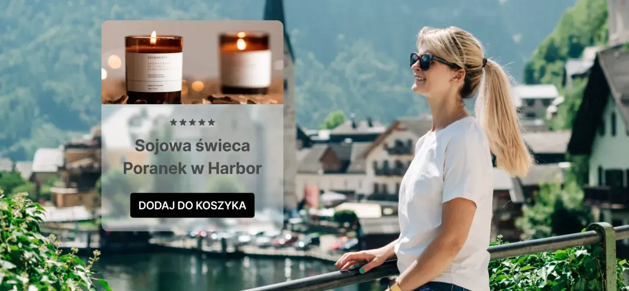 Sojowa świeca "Poranek w Harbor" idealna do sprzedaży internetowej. Dodaj do koszyka i poczuj zapach relaksu.