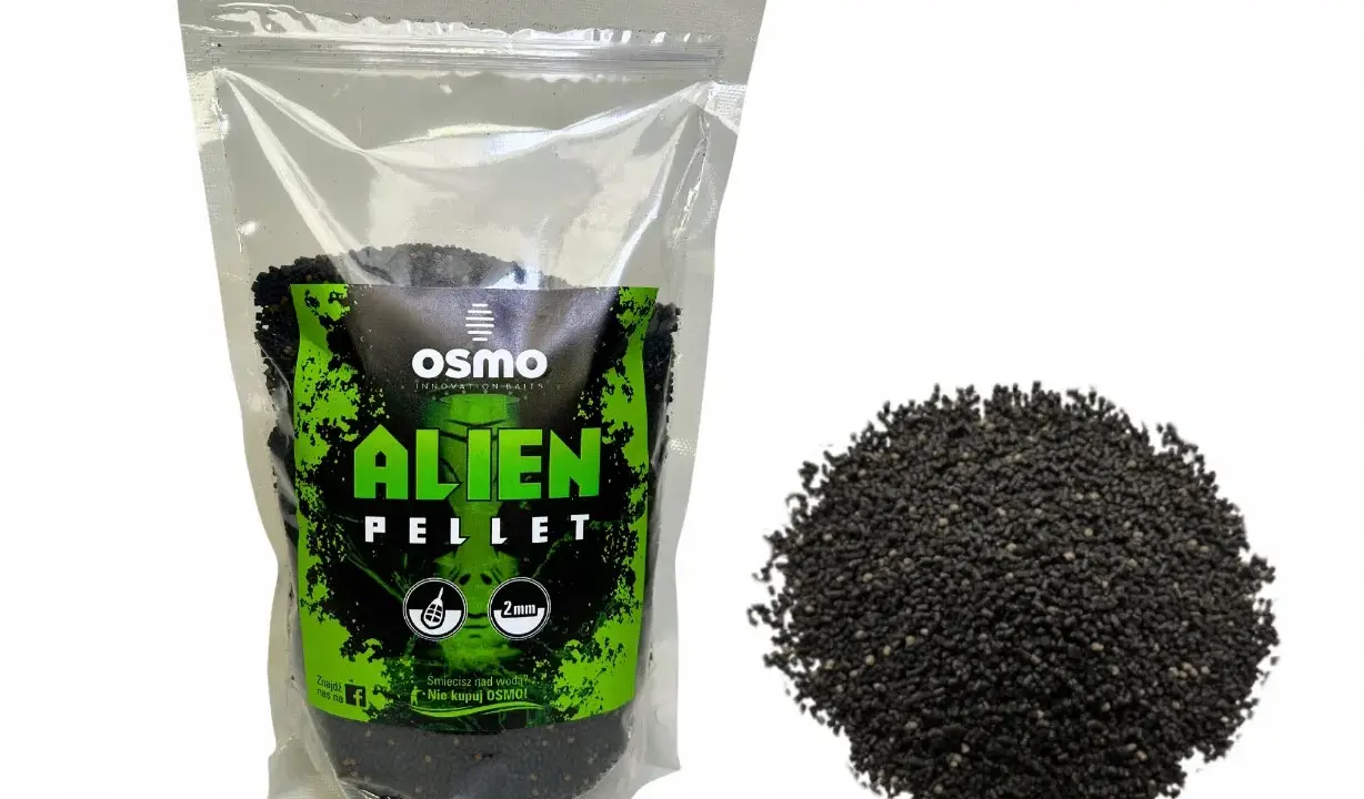 Osmo Alien Pellet – czarna zanęta wędkarska, która może zrewolucjonizować Twój ranking zanęt. Idealna na łowisko.