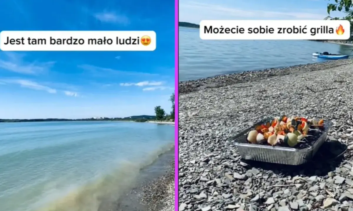 Spokojne jezioro w Czechach blisko granicy polskiej, idealne na grilla. Mało ludzi, dużo słońca.
