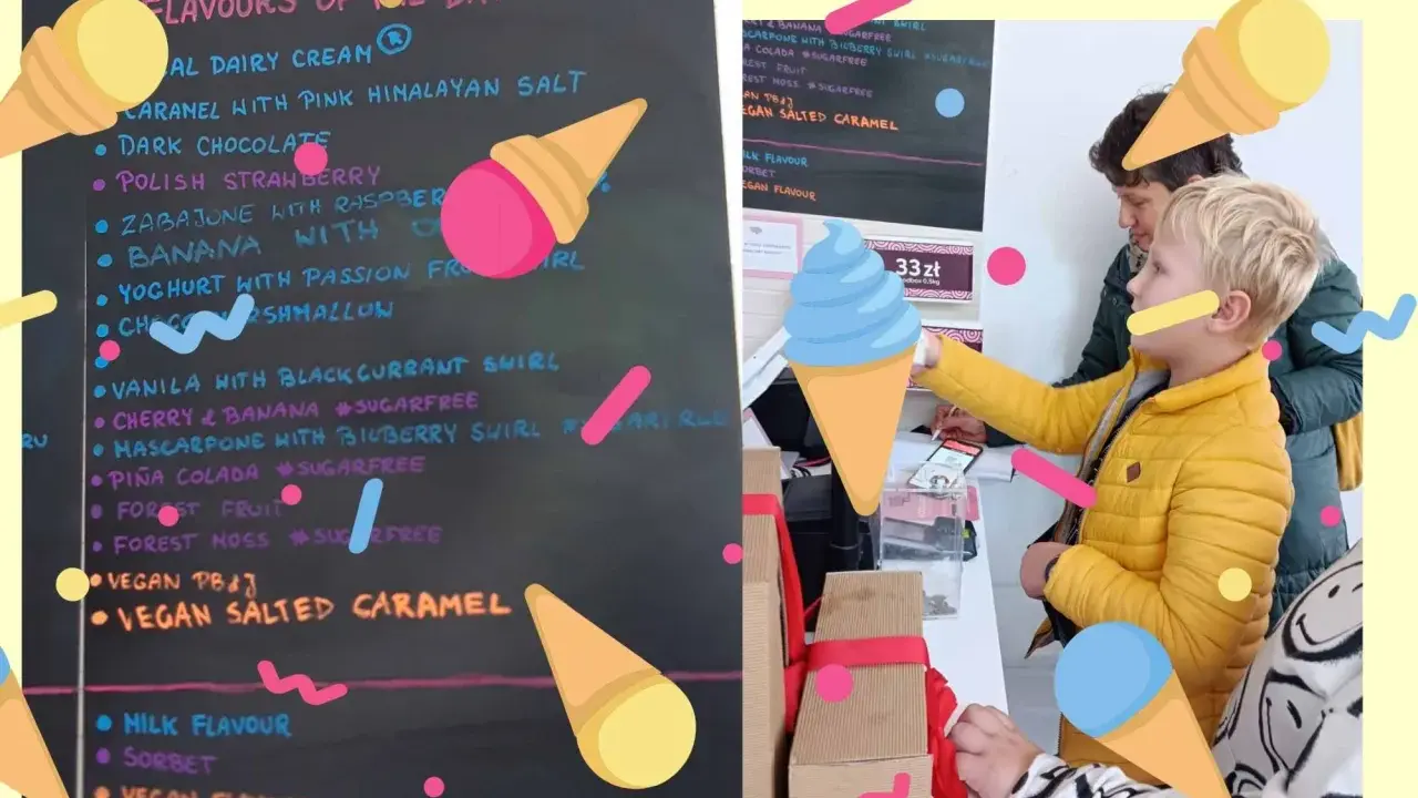 Chłopiec wybiera smak lodów z tablicy "Flavours of the Day". Czy lody są policzalne czy niepoliczalne?