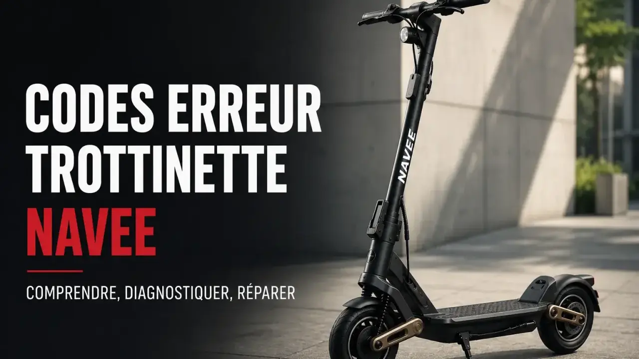 Codes erreur trottinette électrique Navee : comprendre, diagnostiquer, réparer.