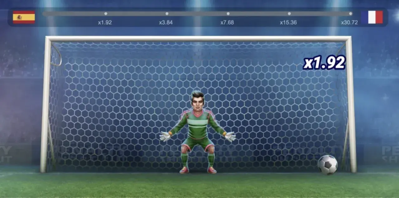 El juego de penaltis en el móvil: en el navegador
