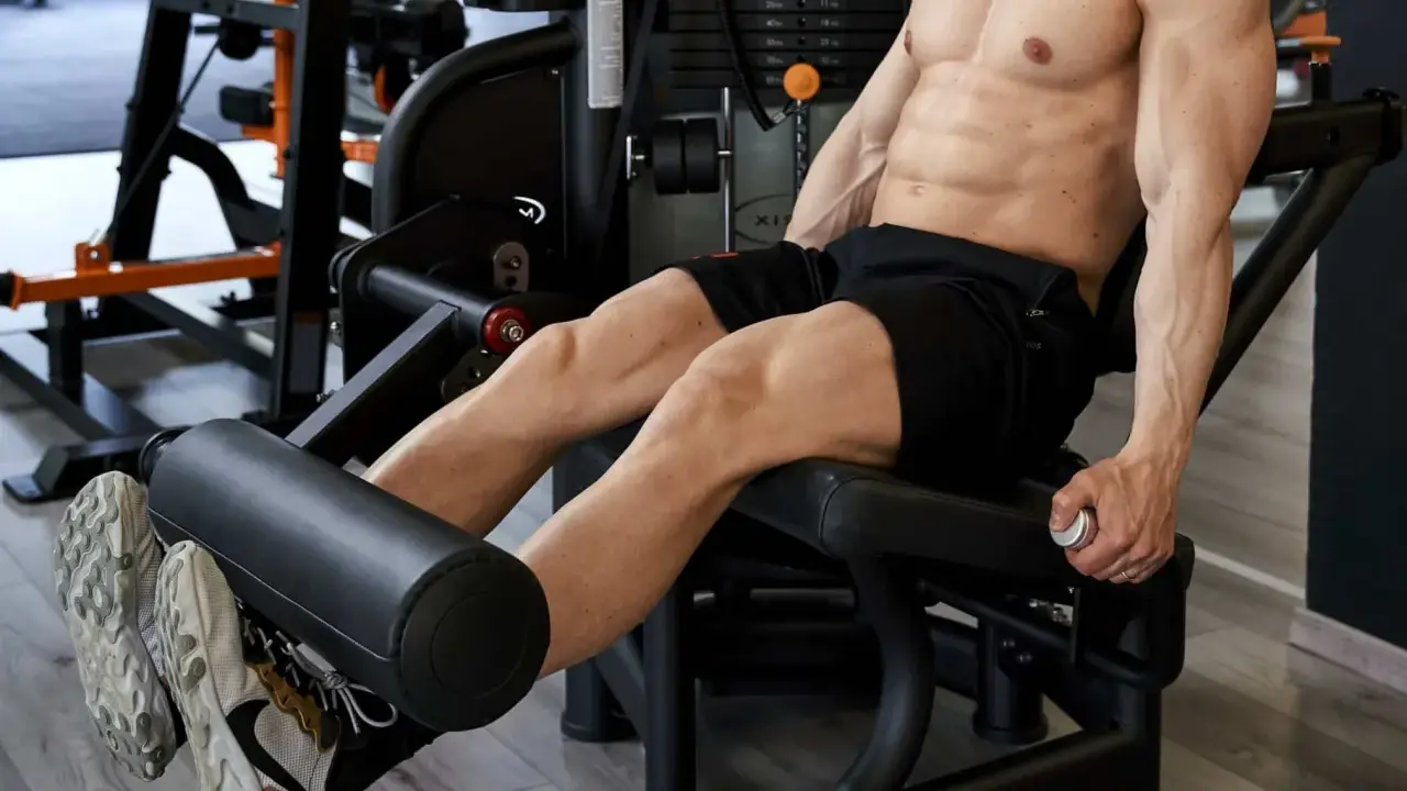 Gambe muscolose in allenamento per il ciclismo su pista, con focus sui quadricipiti e polpacci.