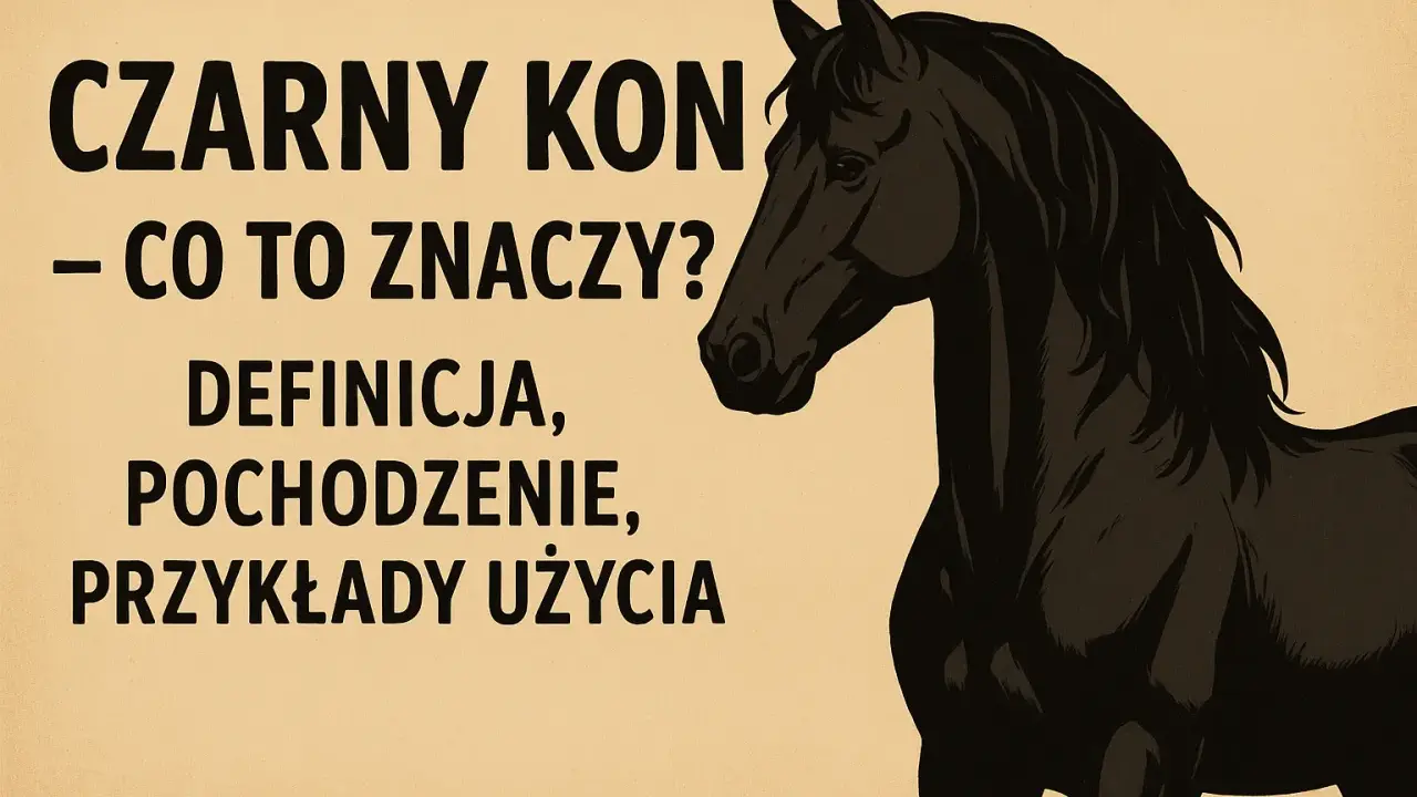 Czarny koń: Kto to jest? Odkryj prawdziwe znaczenie frazeologizmu.