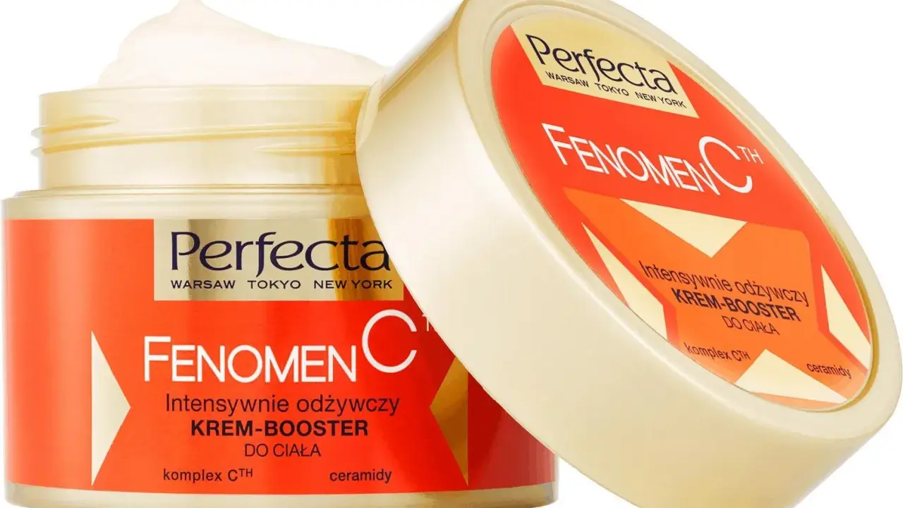Krem-booster do ciała Perfecta Fenomen C. Intensywnie odżywia, zawiera kompleks CTH i ceramidy.