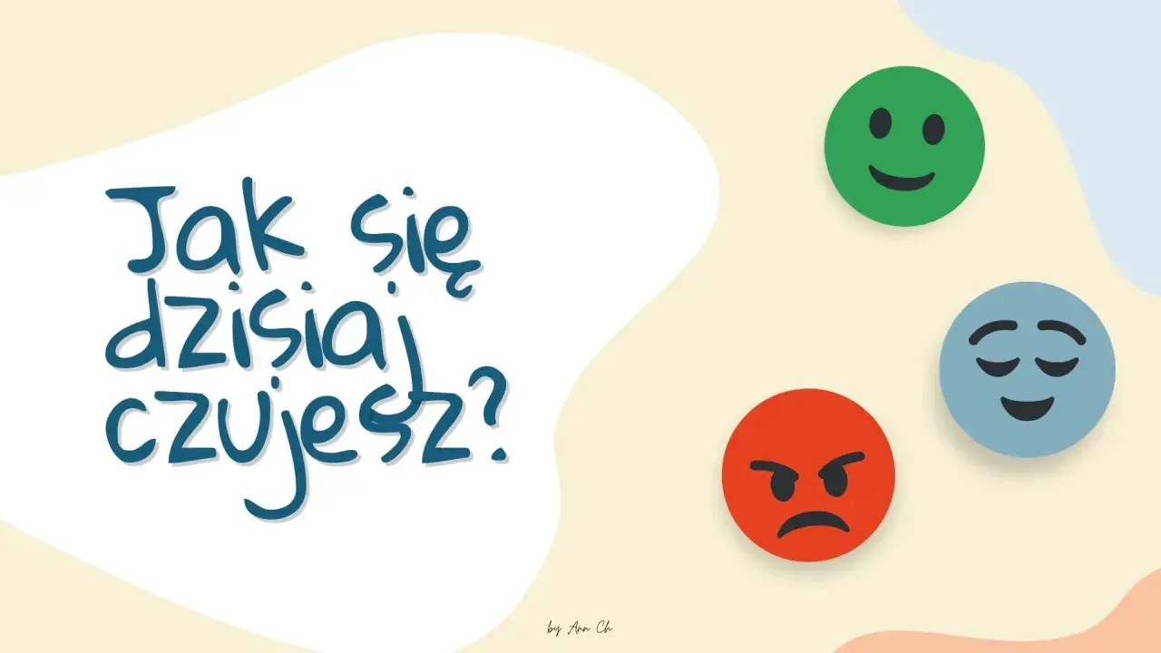 Jak się dzisiaj czujesz? Zobacz emotki: uśmiechniętą, zamyśloną i złą. Wybierz odpowiedź, która najlepiej opisuje Twój nastrój.